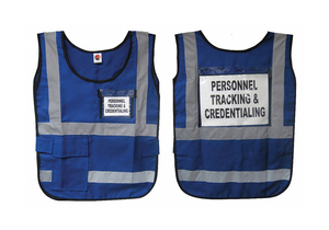 H6445 SAFETY VEST BLUE LEGEND INSERT UNIVERSAL by Disaster Management Systems (DMS)