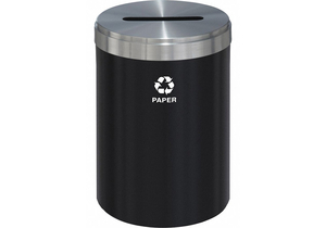 RECYCLING CONTAINER BLACK 41 GAL. by Glaro Products Inc