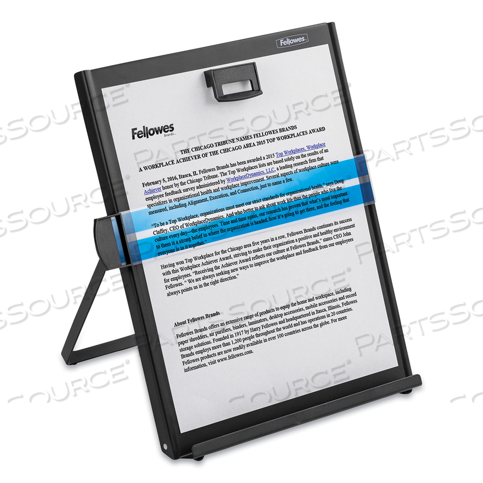 METAL COPYHOLDER, 200 SHEET CAPACITY, STEEL, BLACK by Fellowes