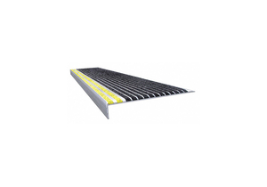 STAIR TREAD BLK/YLW 36IN W EXTRUDED ALUM by Wooster