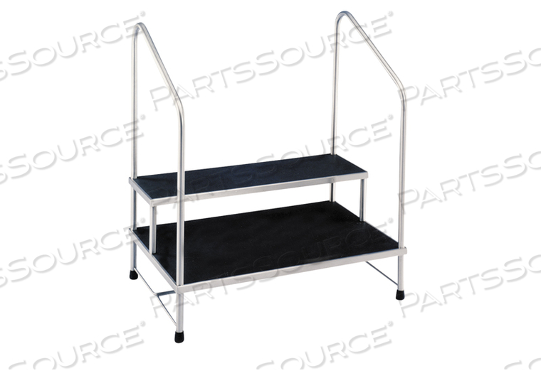 STEP STOOL 7764-HR 24" X 36" DOUBLE STEP AND HANDRAILS MRI SAFE by Blickman STEP STOOL 7764-HR 24" X 36" DOUBLE STEP AND HANDRAILS MRI SAFE by Blickman