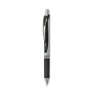 ENERGEL RTX GEL PEN, RETRACTABLE, EXTRA-FINE 0.3 MM, BLACK INK, BLACK/SILVER BARREL by Pentel of America ENERGEL RTX GEL PEN, RETRACTABLE, EXTRA-FINE 0.3 MM, BLACK INK, BLACK/SILVER BARREL by Pentel of America