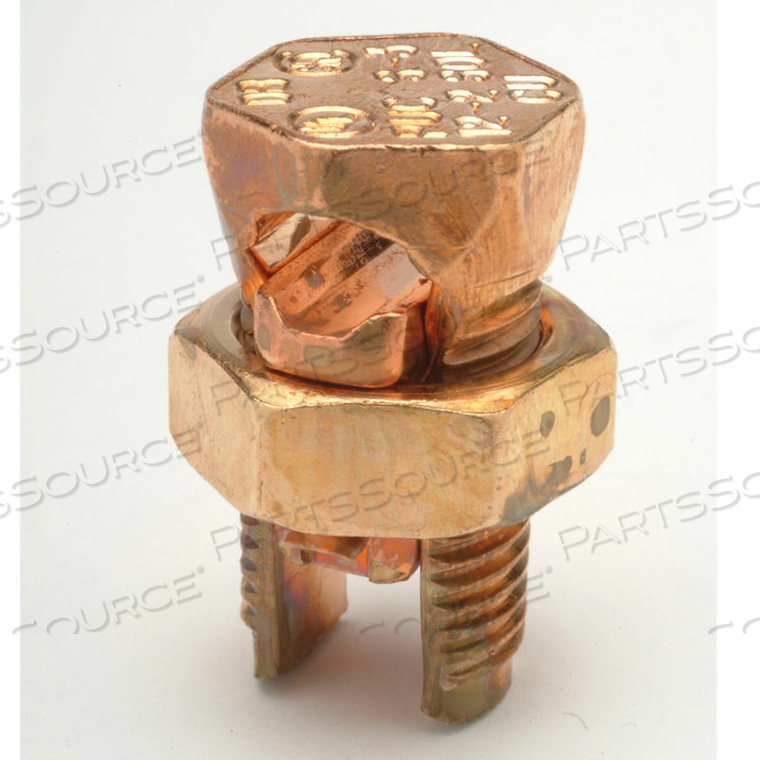 CU MECH. SPLIT BOLT CONN. FOR 2 CONDUCT. RANGE OF EQUAL RUN & TAP: 6 SOL.-2 SOL. by Penn-Union