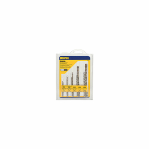 10 PC. SET SPIRAL FLUTE SCREW EXTRACTORS W/COBALT DRILL BIT by IRWIN Tools