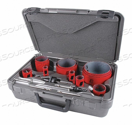 HOLE SAW KIT SIZES 3/4 TO 4-1/2 16 PCS by MK Morse HOLE SAW KIT SIZES 3/4 TO 4-1/2 16 PCS by MK Morse