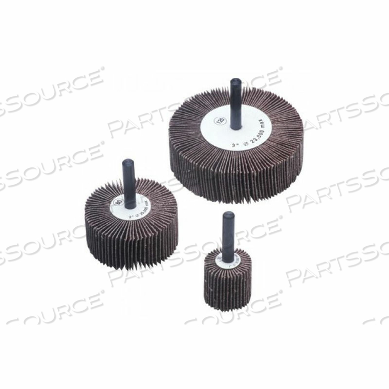 FLAP WHEEL 2" X 1/4" X 1" 180 GRIT ALUMINUM OXIDE by CGW Abrasives
