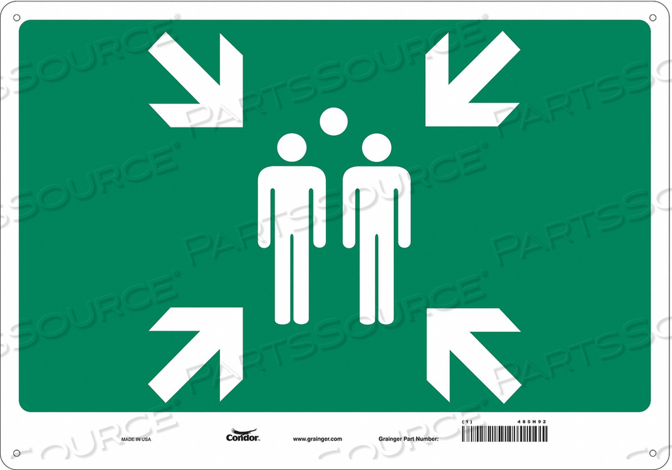 SAFETY SIGN 20 WX14 H 0.060 THICK 