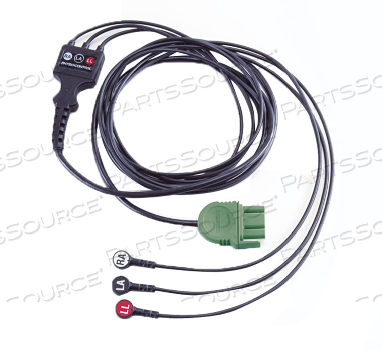 ASSEMBLY, ECG CABLE, 3 NUMBER OF WIRE, AHA COLOR CODING, FOR USE WITH: FOR THE LIFEPAK 1000 by Physio-Control