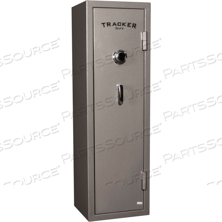 GUN SAFE TS08 WITH MECHANICAL LOCK - 30 MIN FIRE RATING 18X15-1/2X59 - 8 GUN CAP. GRAY by Tracker Safe GUN SAFE TS08 WITH MECHANICAL LOCK - 30 MIN FIRE RATING 18X15-1/2X59 - 8 GUN CAP. GRAY by Tracker Safe