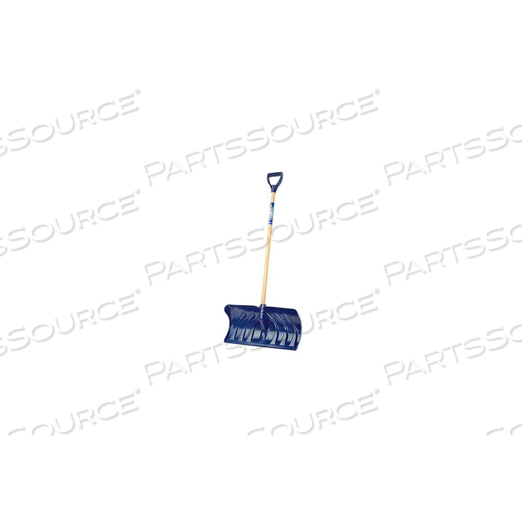 UNION TOOLS 24" POLY BLADE SNOW PUSHER W/ WOOD D-GRIP HANDLE by Union Tools