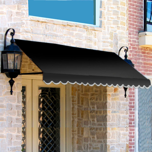 WINDOW/ENTRY AWNING 3-3/8'W X 2-9/16'H X 2'D BLACK by Awntech WINDOW/ENTRY AWNING 3-3/8'W X 2-9/16'H X 2'D BLACK by Awntech
