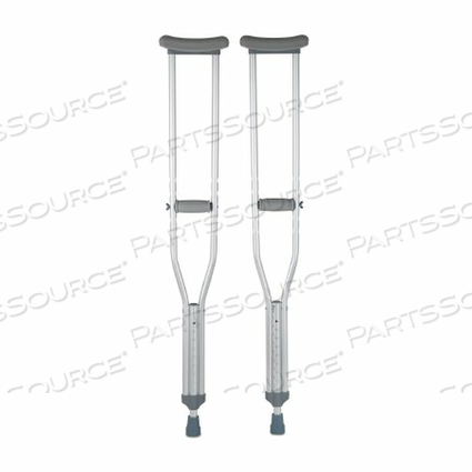 ADULT UNDERARM CRUTCHES, 5 FT. 2 IN. - 5 FT. 10 IN. 