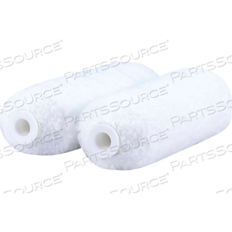 ROLLERLITE 4" X 3/8" MICROFIBER MINI ROLLER COVERS, 2/PACK 24/CASE by Quali-Tech Mfg