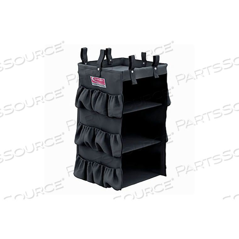 3 SIDED BAG W/ SHELVES FOR COMMERCIAL HOUSEKEEPING CARTS by Suncast Commercial