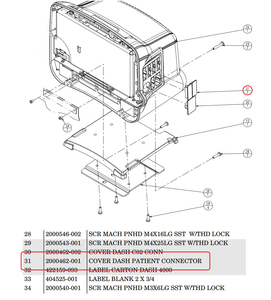 PATIENT CONNECTOR COVER FOR DASH 3000/4000 PATIENT MONITOR by GE Medical Systems Information Technology (GEMSIT)