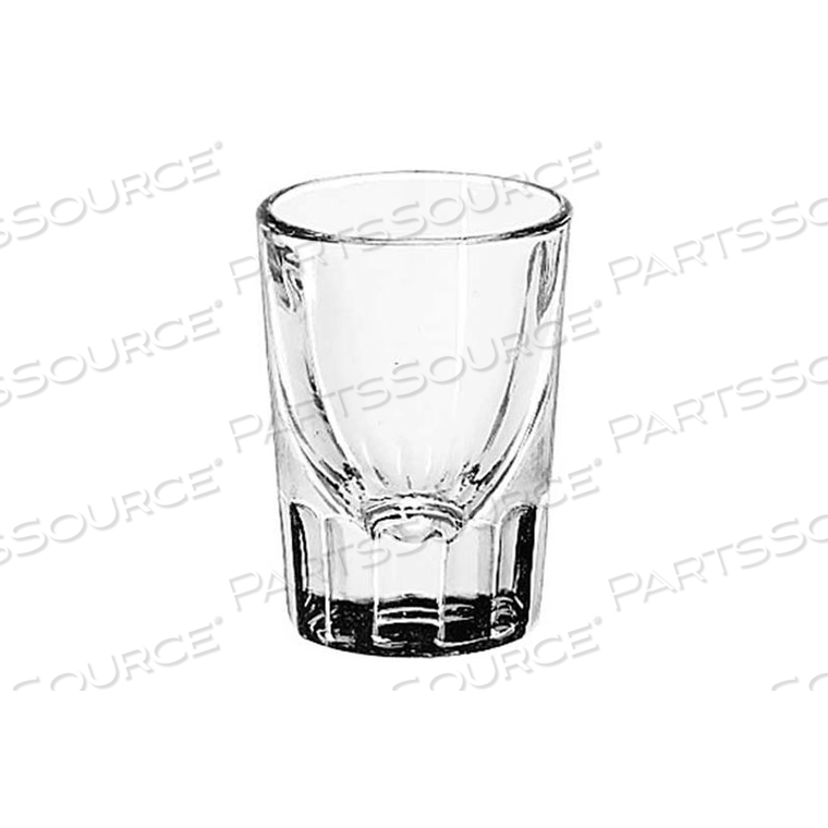 WHISKEY GLASS 2 OZ., FLUTED, 48 PACK 