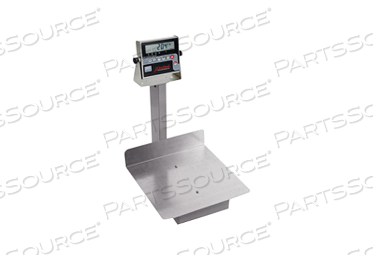 DIGITAL RECEIVING SCALES, 400 LB X 0.2 LB, 6 C SIZE ALKALINE BATTERIES. OPTIONAL AC POWER ADAPTER AVAILABLE 