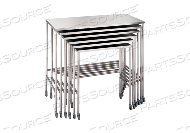 NESTED TABLES COMPLETE SET OF 6 by Blickman NESTED TABLES COMPLETE SET OF 6 by Blickman