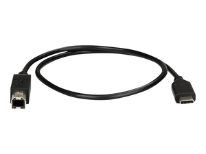 USB-C TO USB-B PRINTER CABLE - M/M - 0.5 M - USB 2.0 - USB CABLE - USB-C (M) TO USB TYPE B (M) - THUNDERBOLT 3 / USB 2.0 - 1.6 FT - BLACK by StarTech.com Ltd. USB-C TO USB-B PRINTER CABLE - M/M - 0.5 M - USB 2.0 - USB CABLE - USB-C (M) TO USB TYPE B (M) - THUNDERBOLT 3 / USB 2.0 - 1.6 FT - BLACK by StarTech.com Ltd.