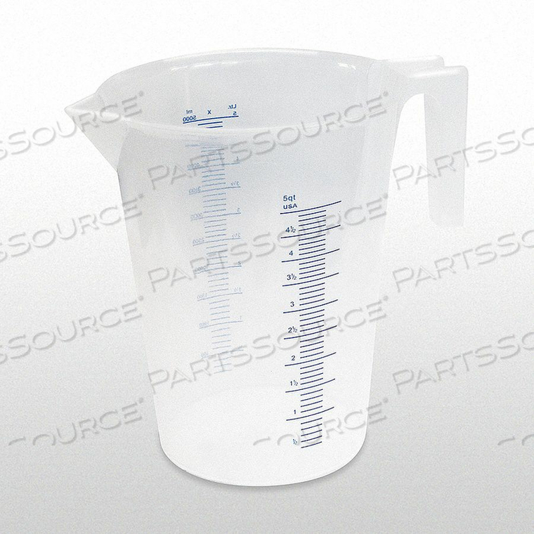 MEASURING CONTAINER FIXED SPOUT 5 QUART by Funnel King