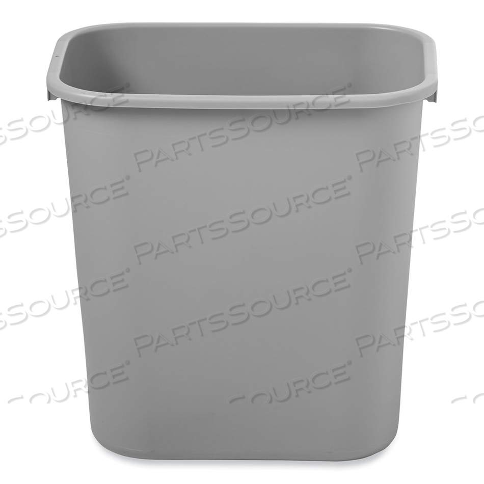 DESKSIDE PLASTIC WASTEBASKET, 7 GAL, PLASTIC, GRAY by Rubbermaid Medical Division DESKSIDE PLASTIC WASTEBASKET, 7 GAL, PLASTIC, GRAY by Rubbermaid Medical Division