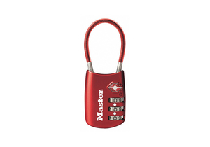 COMBINATION PADLOCK 1 2/3 IN OVAL RED by Master Lock COMBINATION PADLOCK 1 2/3 IN OVAL RED by Master Lock