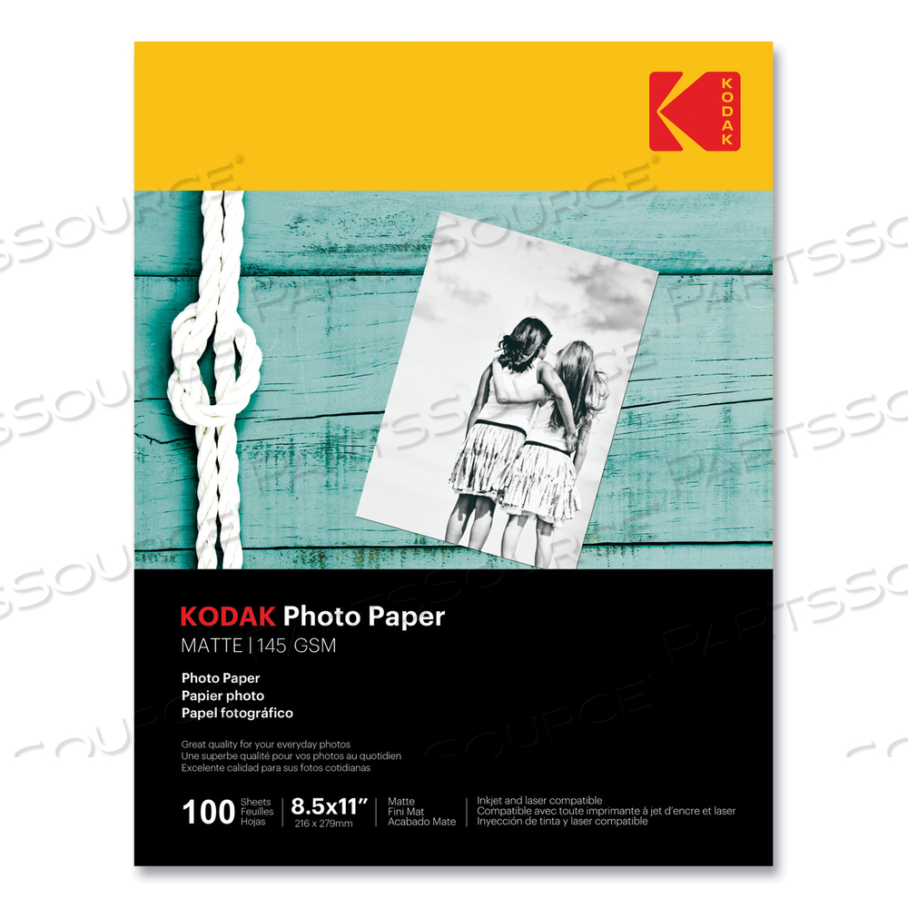 PHOTO PAPER, 7.2 MIL, 8.5 X 11, MATTE WHITE by Kodak Consumer Products & Services