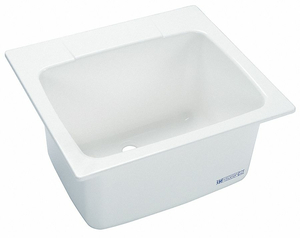 UTILITY SINK FIBERGLASS DROP IN WHITE by Mustee