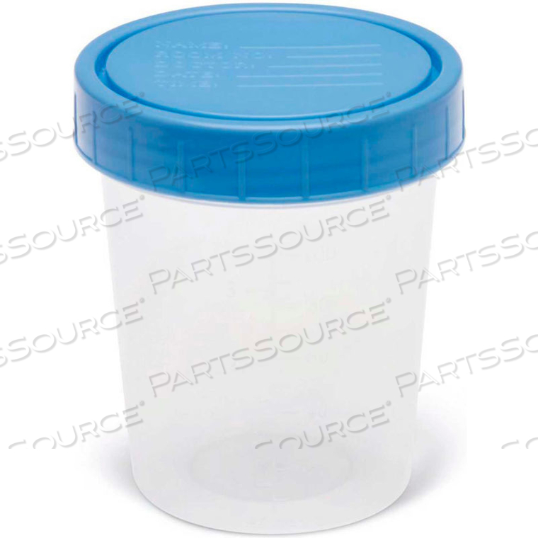 OR STERILE SPECIMEN CONTAINERS, PACKAGED INDIVIDUALLY, 4.5 OZ., 100/CASE by Medline Industries, Inc.