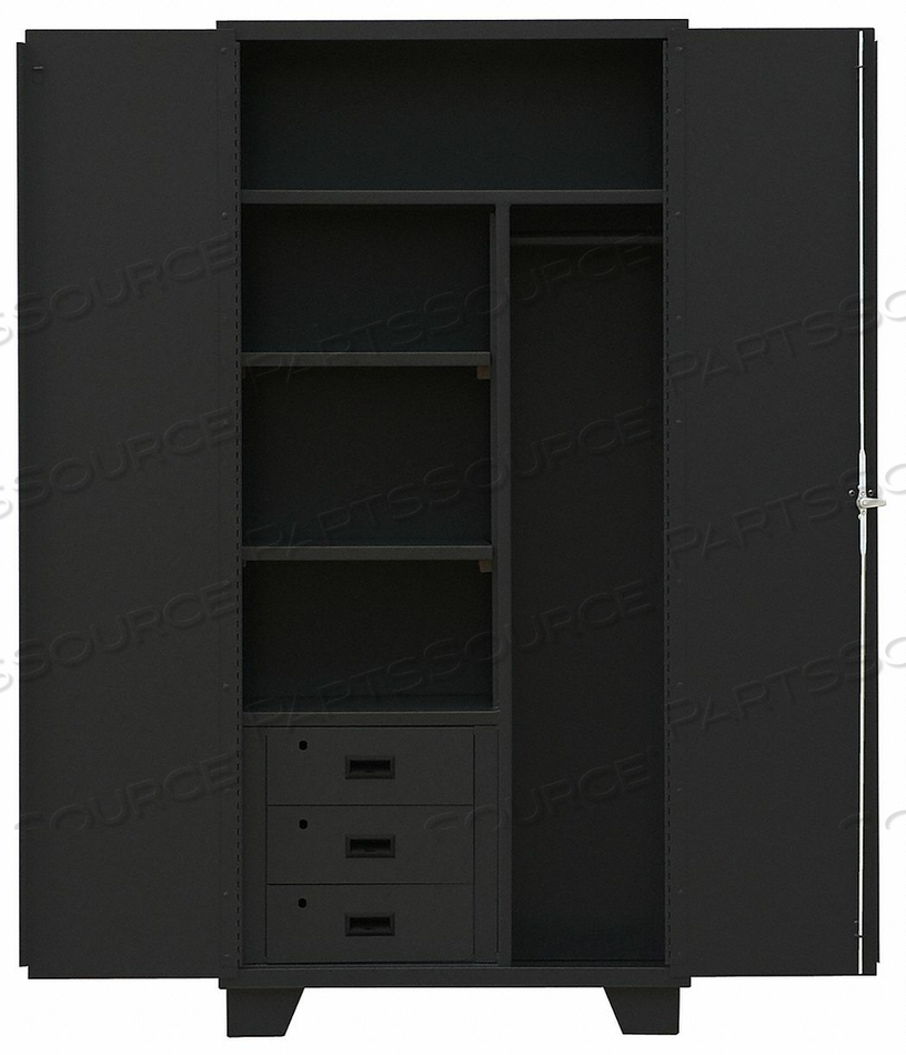COMBO WRDRB/DRAWER CAB 78 H 36 W BLACK by Jamco