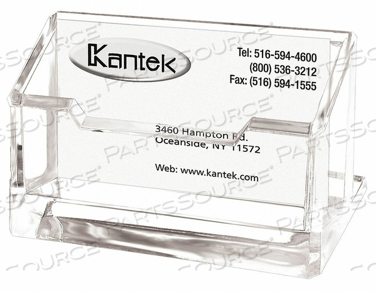 BUSINESS CARD HOLDER CLEAR ACRYLIC by Kantek