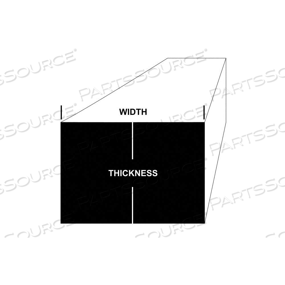 STAINLESS STEEL FLAT BAR, 410, 0.625 IN THICK, 5 IN X 24 IN NOMINAL SIZE (WXL), 45 ROCKWELL HARDNESS by Approved Vendor
