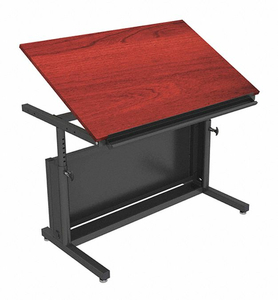 SLANTED ART TABLE 30 D CHERRY TOP by Versa Products, Inc.