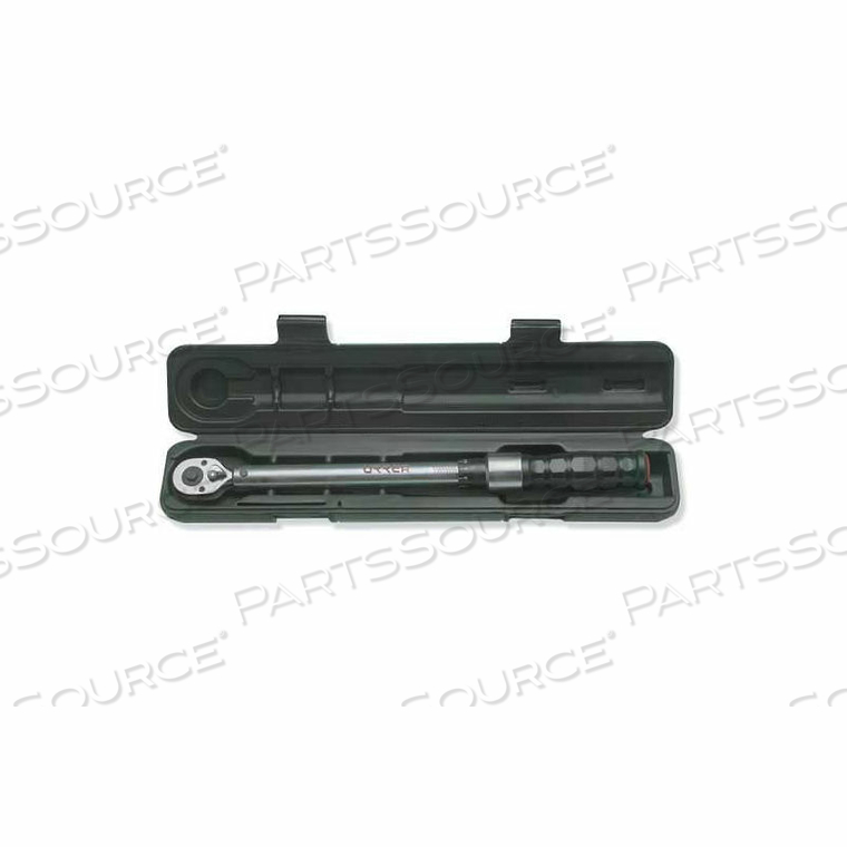 MICROMETER TORQUE WRENCH, 3/8" DRIVE, 15-1/2" LONG, 5-75 FT/LB TORQUE RANGE by Urrea Professional Tools