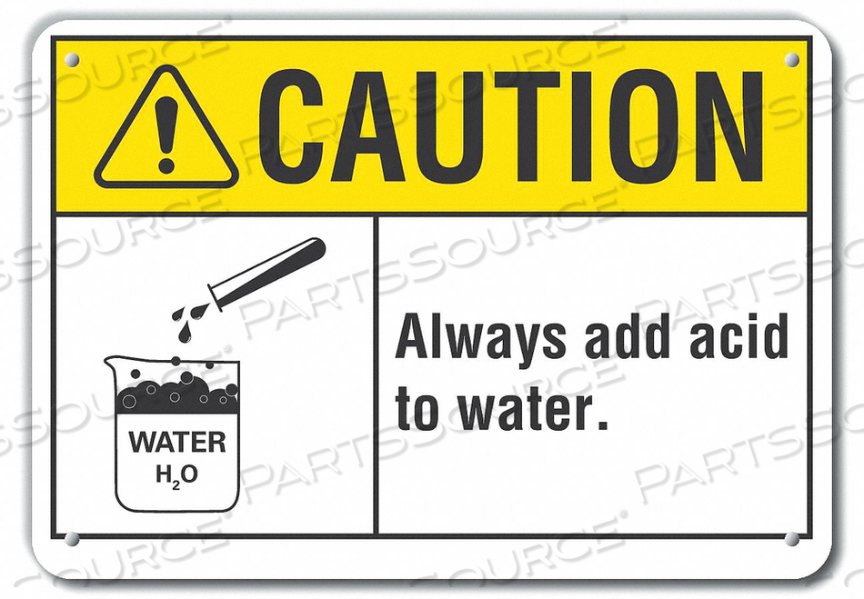 CAUTION SIGN 14 W 10 H 0.055 THICK by Lyle Signs Inc.