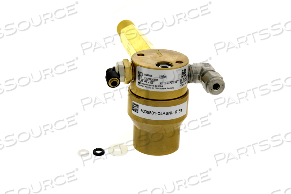 LONG PRESSURE REGULATOR KIT, FOR O2/AIR VENTILATOR PARTS by Draeger Inc.