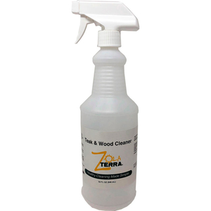 ZOLATERRA TEAK & WOOD CLEANER, 32 OZ. TRIGGER BOTTLE, 6 BOTTLES by Super Simple LLC