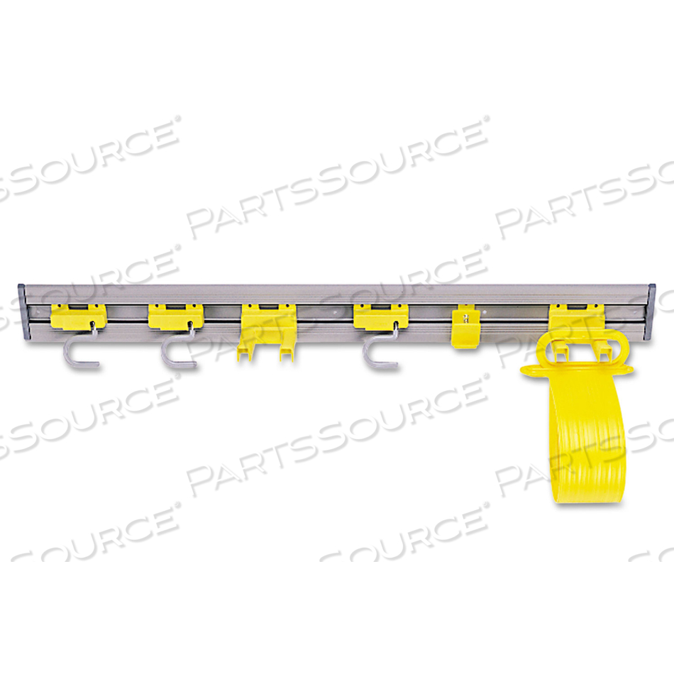 CLOSET ORGANIZER/TOOL HOLDER, 34W X 3.25D X 4.25H, GRAY by Rubbermaid Medical Division