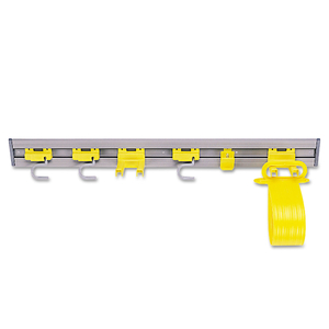 CLOSET ORGANIZER/TOOL HOLDER, 34W X 3.25D X 4.25H, GRAY by Rubbermaid Medical Division CLOSET ORGANIZER/TOOL HOLDER, 34W X 3.25D X 4.25H, GRAY by Rubbermaid Medical Division