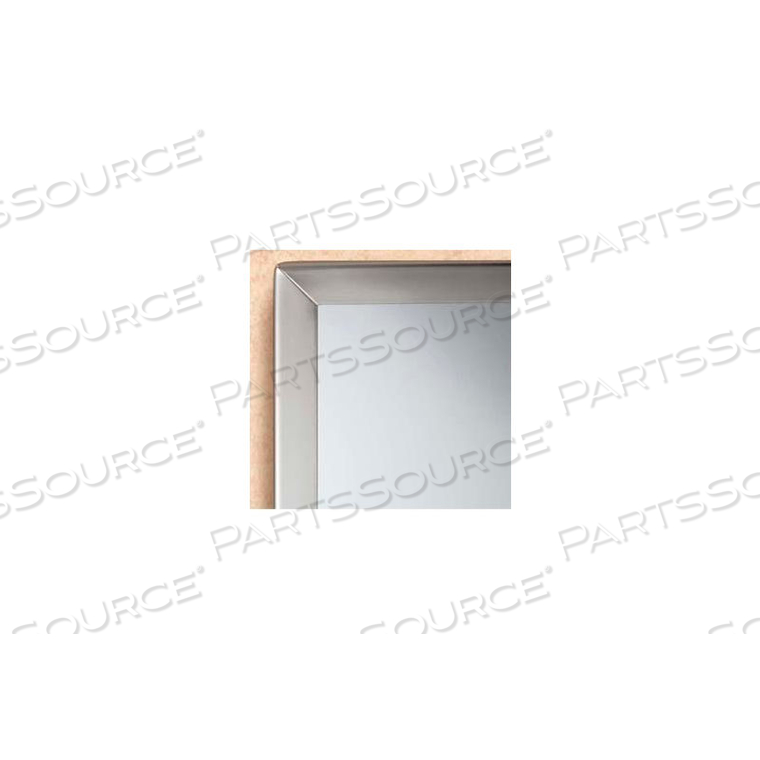 TEMPERED GLASS CHANNEL-FRAME MIRROR - 24"W X 36"H by Bobrick Washroom Equipment, Inc TEMPERED GLASS CHANNEL-FRAME MIRROR - 24"W X 36"H by Bobrick Washroom Equipment, Inc