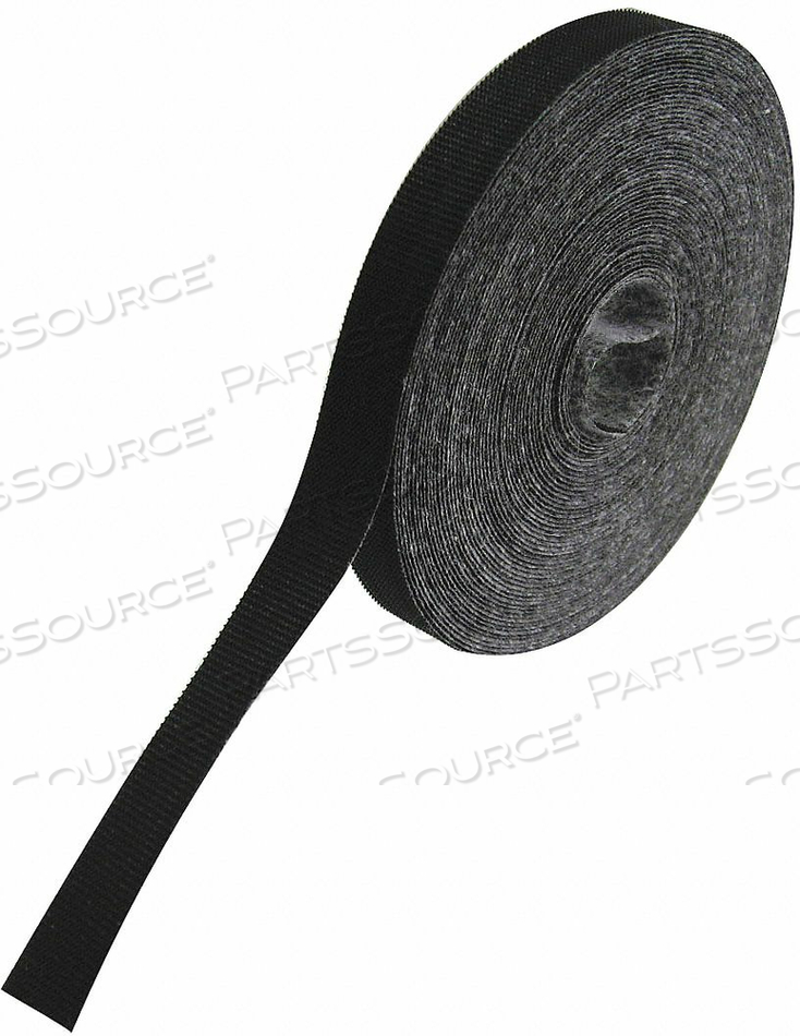 HOOK/LOOP CBLE 75 FT.X0.50IN BLACK 18LB. by Rip-Tie