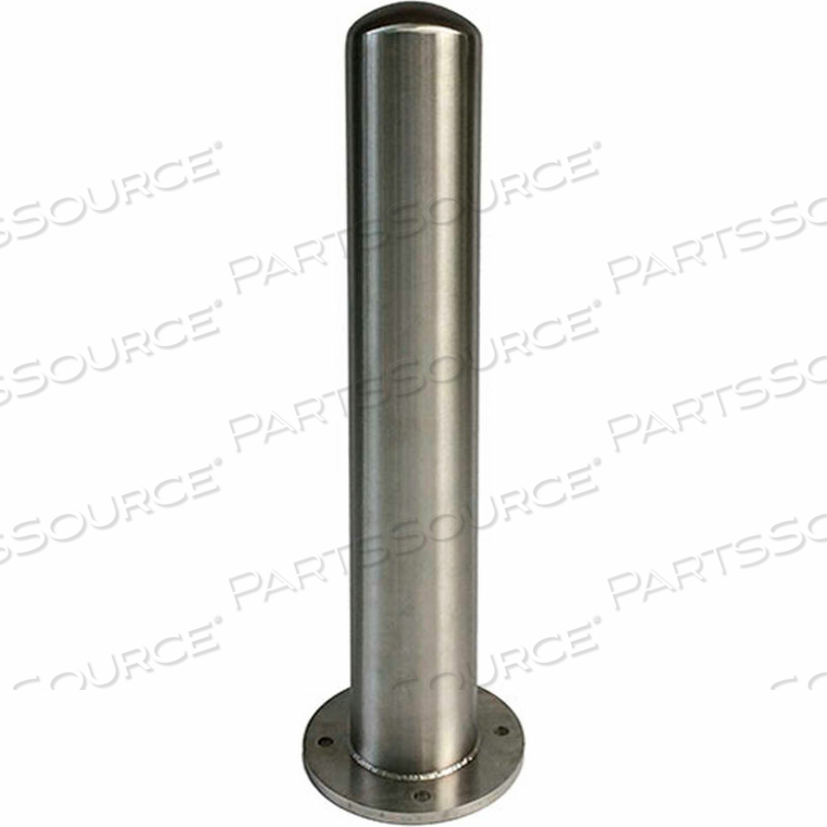 STAINLESS STEEL BOLLARD, 36"H X 6" DIA. by Post Guard STAINLESS STEEL BOLLARD, 36"H X 6" DIA. by Post Guard