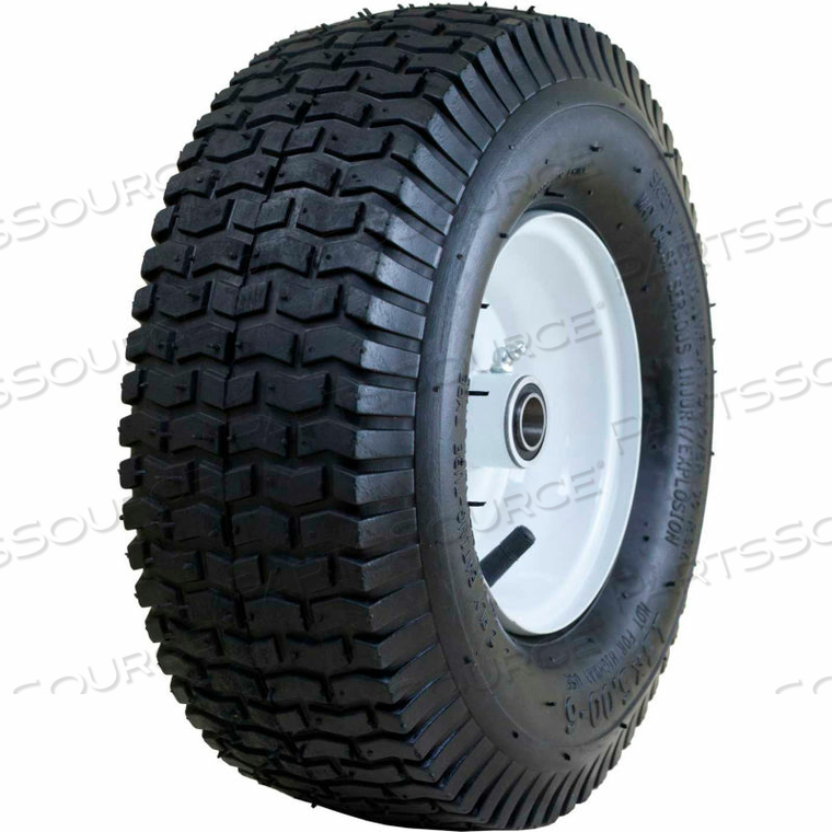 PNEUMATIC TIRE - 13X5.00-6 TURF TREAD - 3" CENTERED - 3/4" BUSHINGS by Marathon