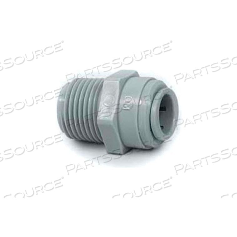 1/2" MALE CONNECTOR WITH 1/2" NPTM THREAD - PUSH-IN FITTING 