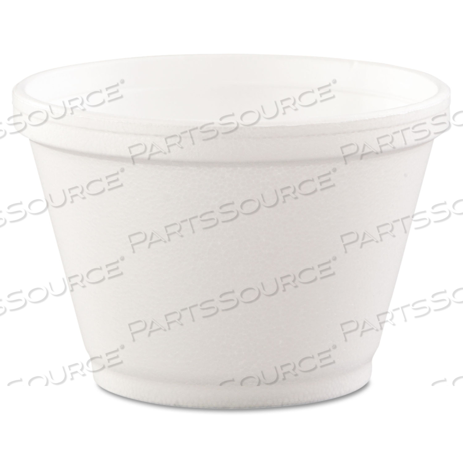 FOAM CONTAINERS, 6 OZ, WHITE, 50/BAG by Dart Container Corporation FOAM CONTAINERS, 6 OZ, WHITE, 50/BAG by Dart Container Corporation