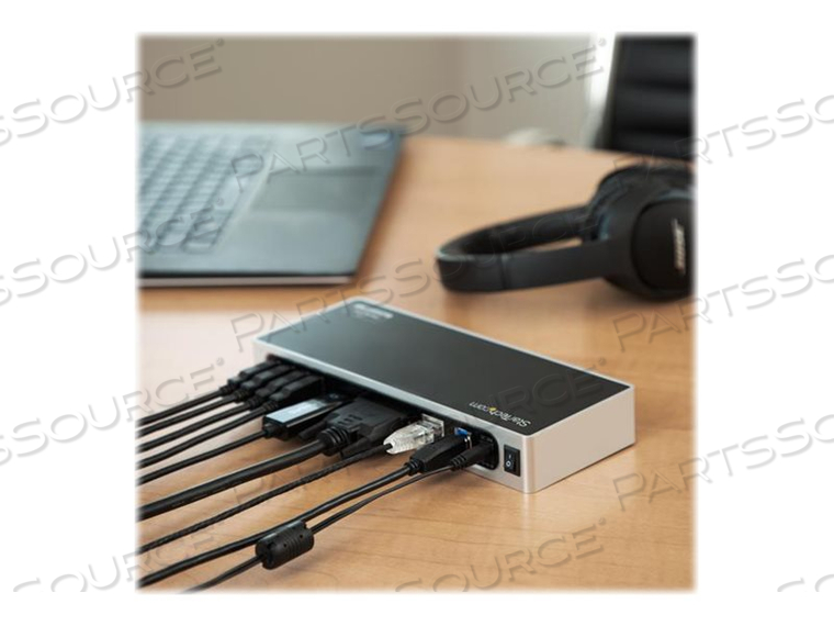 DUAL MONITOR USB 3.0 DOCKING STATION WITH HDMI AND DVI / VGA,6X USB 3.1 GEN 1 5G by StarTech.com Ltd.