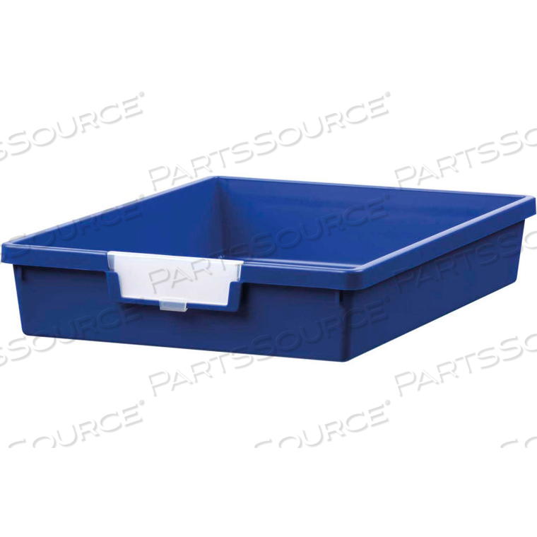 STANDARD WIDTH SINGLE DEPTH STORAGE TOTE TRAY - 16-3/4"L X 12-5/16"W X 3"H BLUE 