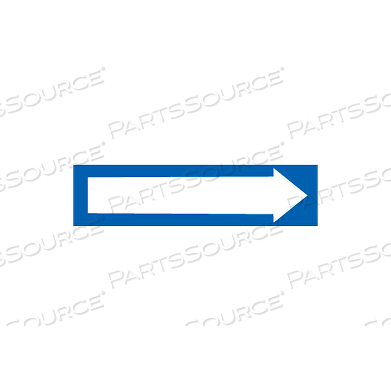 PRESSURE-SENSITIVE PIPE MARKER - DIRECTION ARROW BLUE by National Marker Company
