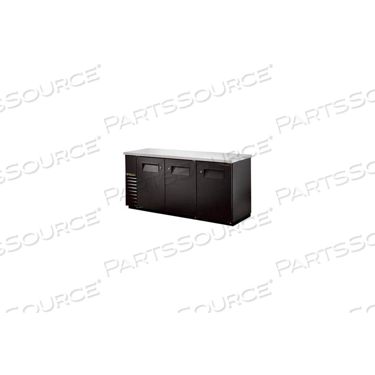 TBB-24-72 BACK BAR COOLER 3 SECTION - 73-1/8"W X 24-1/2"D X 35-5/8"H by True Food Service Equipment