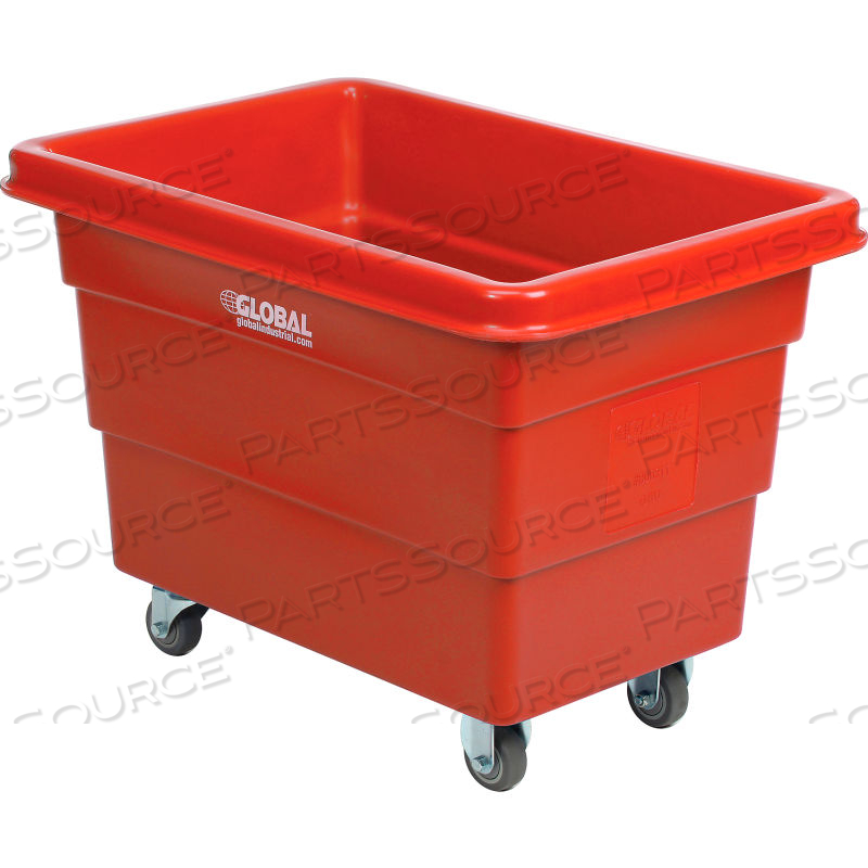 PLASTIC BULK BOX TRUCK, 6 BUSHEL, DIRECT MOUNT BASE RED by Approved Vendor PLASTIC BULK BOX TRUCK, 6 BUSHEL, DIRECT MOUNT BASE RED by Approved Vendor